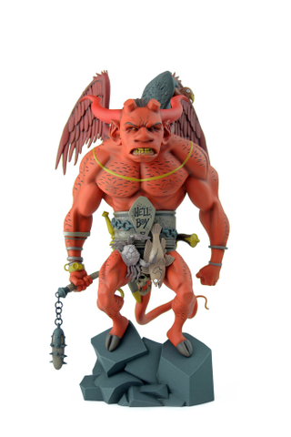 Illustration for article titled This Awesome Hellboy Statue Looks Just Like Mike Mignola's Original Art